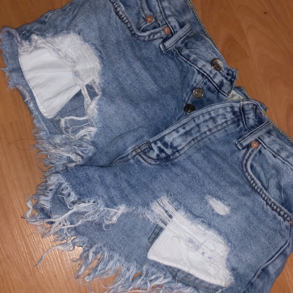 Free People distressed shorts